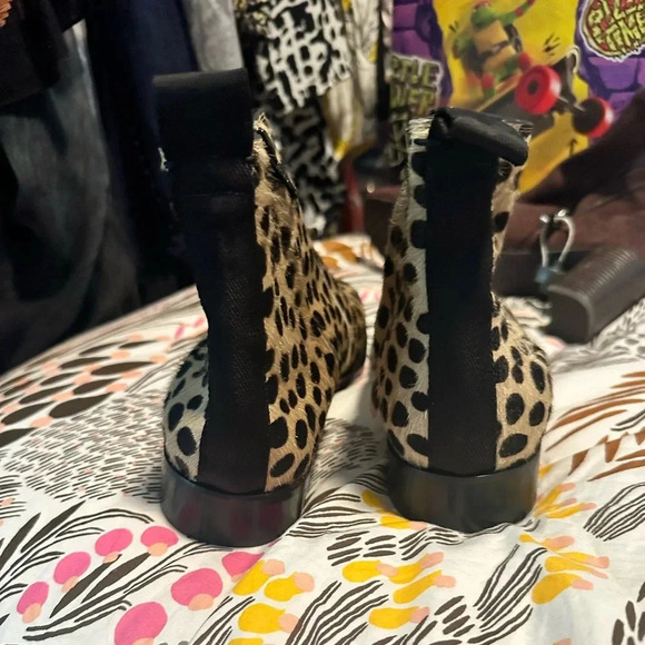 JOSEPH Leopard Print Ankle Boots 37.5 - Picture 4 of 5